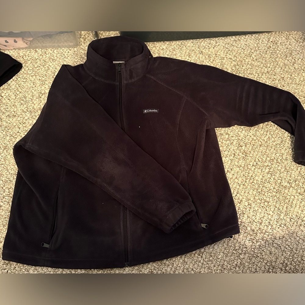 Black Columbia fleece jacket 3XL